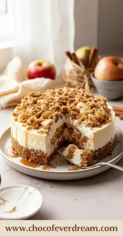 Apple Crumble Cheesecake Recipe