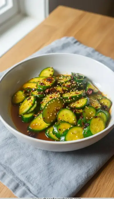 Asian Cucumber Salad – Easy Fresh Snack