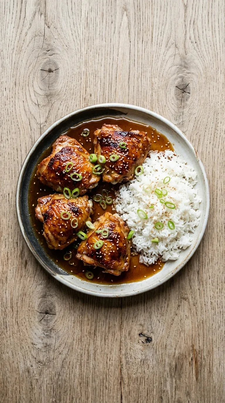 Baked Chicken Thighs in Honey Soy Sauce – photo