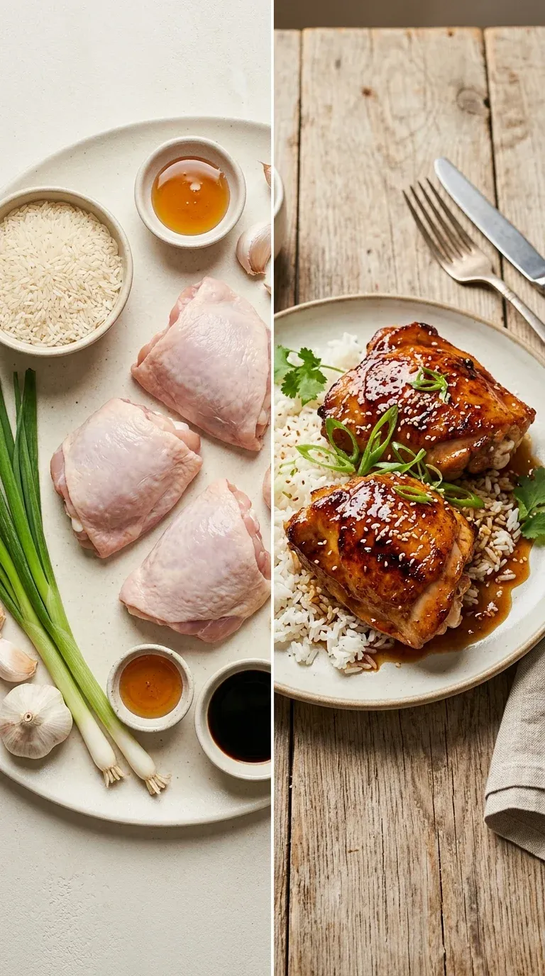 Baked Chicken Thighs in Honey Soy Sauce – photo