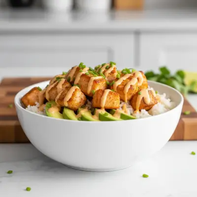 Bang Bang Salmon Bites Bowl