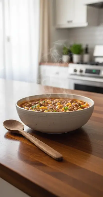 Beef and Macaroni Soup – Hearty Comfort Food