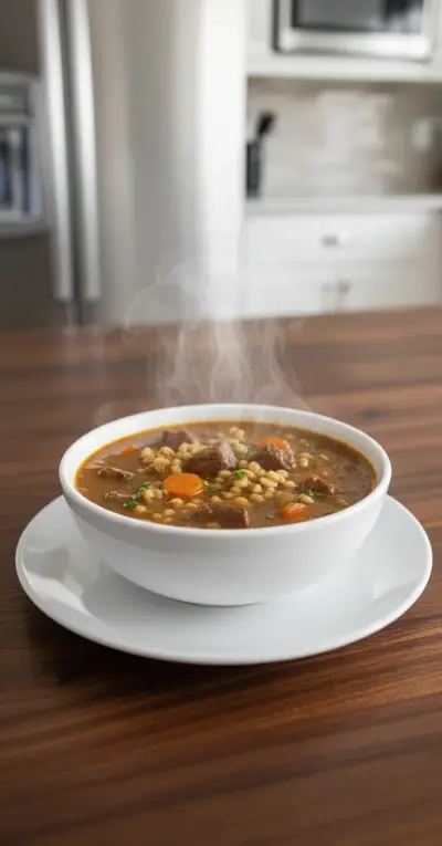 Beef Barley Soup – Hearty & Comforting