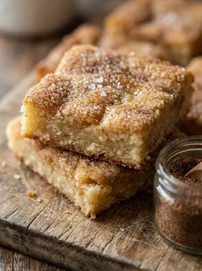 Cinnamon Sugar Blondies – Easy Fall Treat
