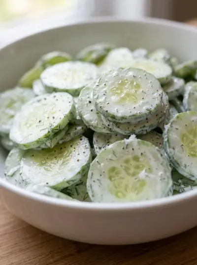 Creamy Cucumber Salad – Low Carb Keto Side