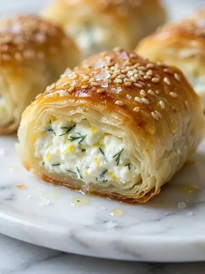 Crispy Baked Feta Rolls – Easy Snack Recipe