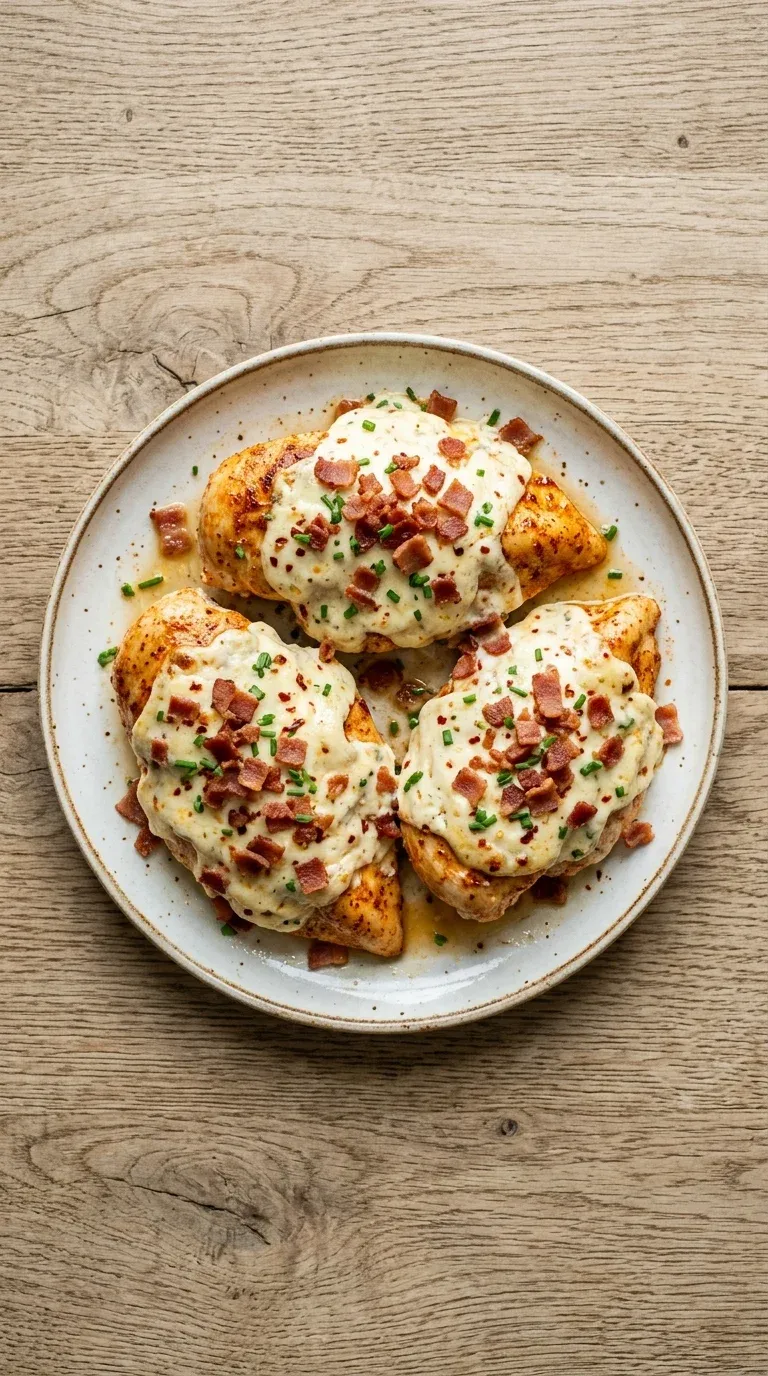Million Dollar Baked Chicken Breast with Turkey Bacon – photo