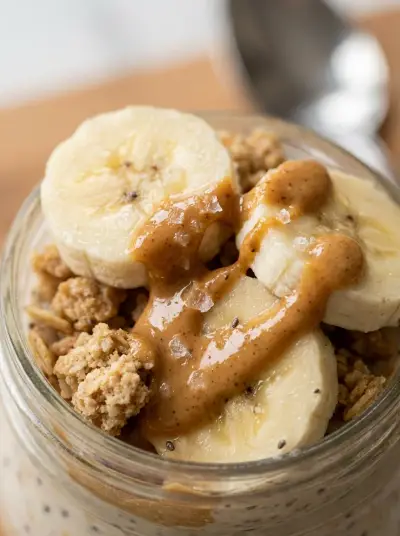 Peanut Butter Banana Overnight Oats