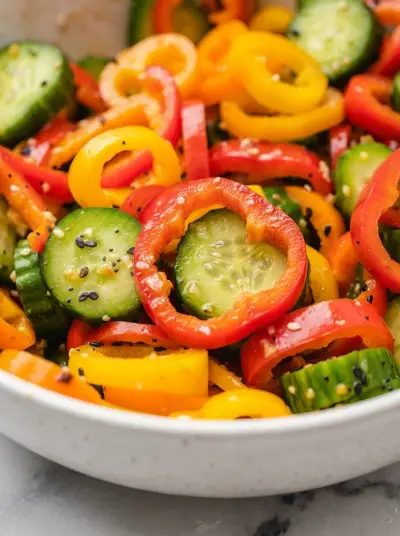 Sweet Pepper Salad – Easy Snack Recipe