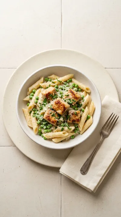 Creamy Garlic Parmesan Chicken Pasta One Pot