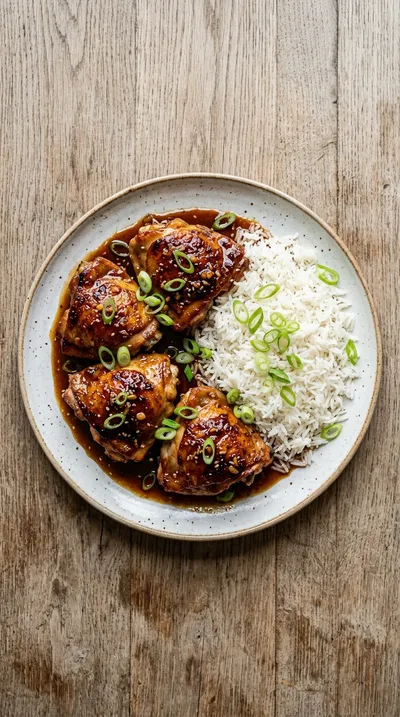 Honey Garlic Chicken Thighs Recipe - ingredients preparation