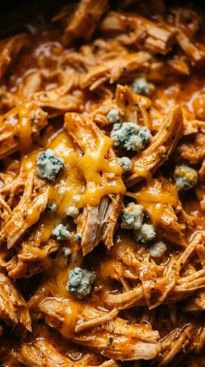 Slow Cooker Buffalo Chicken Dip - ingredients preparation