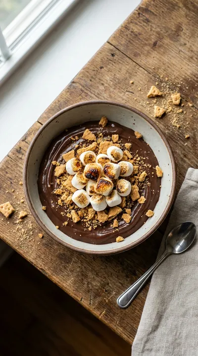 No Bake Smores Pudding Cups - ready to serve