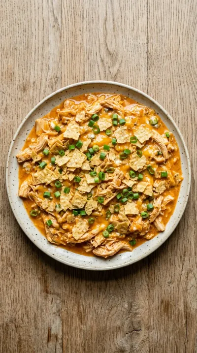 Buffalo Chicken Dip - Crock Pot Recipe - cooking process
