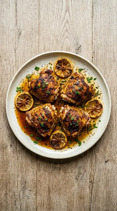 Oven Baked Chicken Thighs Recipe - ingredients preparation