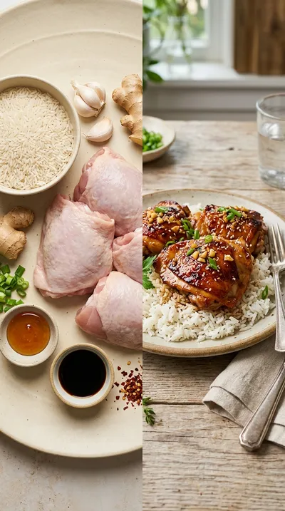 Honey Garlic Chicken Thighs – Easy Flavorful Dinner - ready to serve