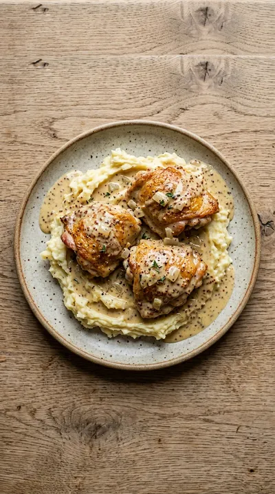 French Mustard Chicken Recipe - ingredients preparation