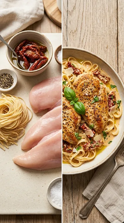 Marry Me Chicken: Creamy Sun‑Dried Tomato Skillet - ready to serve