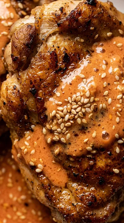 Skillet Bang Bang Chicken Thighs - ingredients preparation