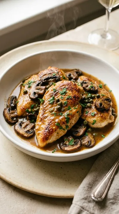Classic Chicken Marsala-Style with Mushrooms