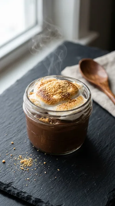 No Bake S'mores Pudding Cups