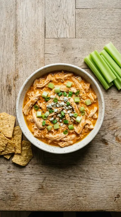 Buffalo Chicken Dip – Easy & Healthy High‑Protein Recipe - cooking process