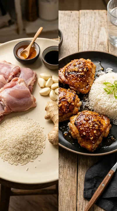 Honey Garlic Chicken Thighs Recipe - ready to serve