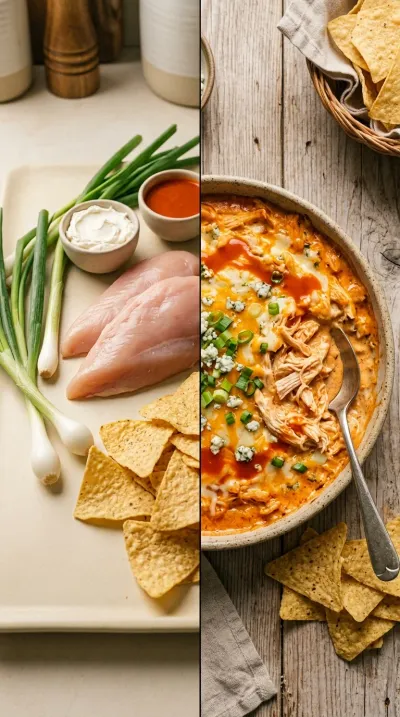 Buffalo Chicken Dip - Crock Pot Recipe - ready to serve