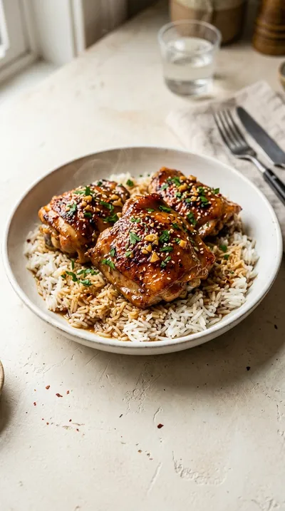 Honey Garlic Chicken Thighs