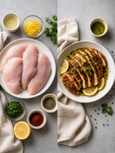 Oven Baked Chicken Breast – Quick & Easy Recipe - ready to serve