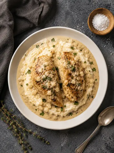 Slow Cooker Chicken Breasts Recipe - cooking process