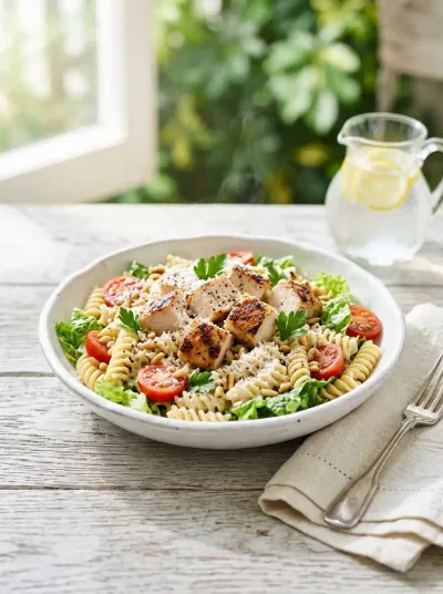 Chicken Caesar Pasta Salad