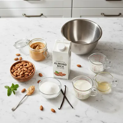 Almond Milk Ice Cream: Creamy Dairy-Free Dessert - cooking process