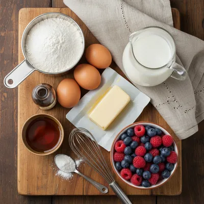 American Pancakes – Fluffy Breakfast Classic - cooking process
