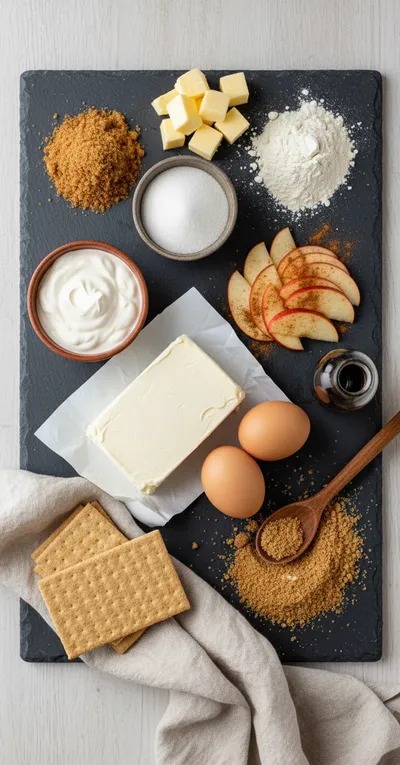 Apple Crumble Cheesecake Recipe - cooking process