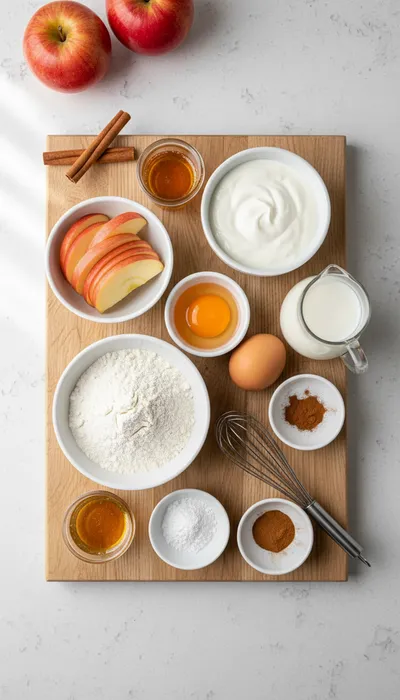 Apple Yogurt Pancakes – Quick & Easy Breakfast - cooking process