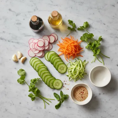 Asian Cucumber Salad – Easy Fresh Recipe - cooking process