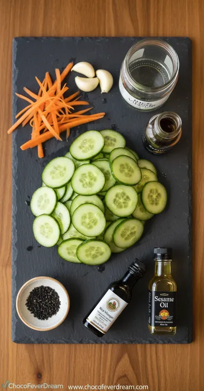 Asian Cucumber Salad – 5 Ingredients - cooking process