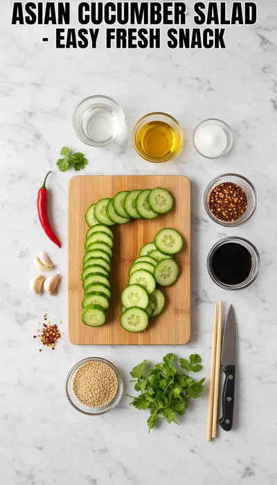 Asian Cucumber Salad – Easy Fresh Snack - cooking process