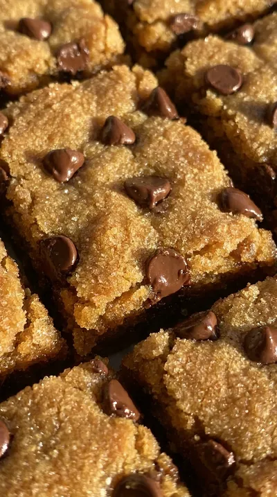 Chewy Chocolate Chip Cookie Bars - ingredients preparation