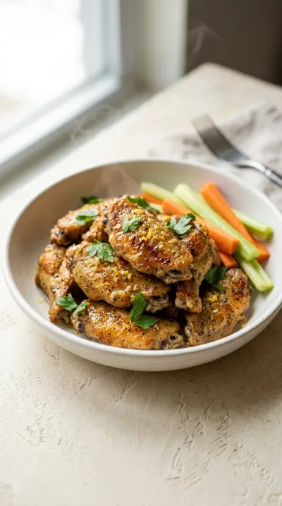 Air Fryer Lemon Pepper Chicken Wings