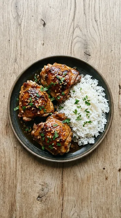 Honey Garlic Chicken Thighs Recipe - cooking process