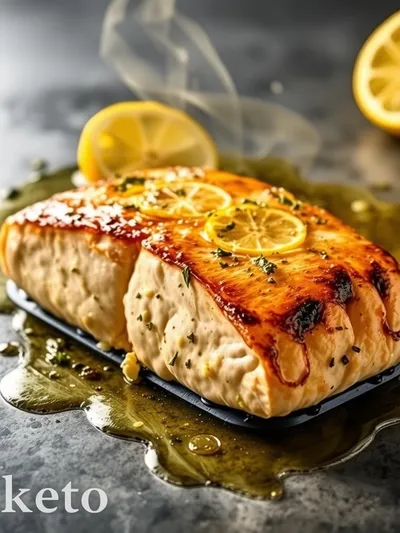 Baked Lemon Garlic Butter Salmon