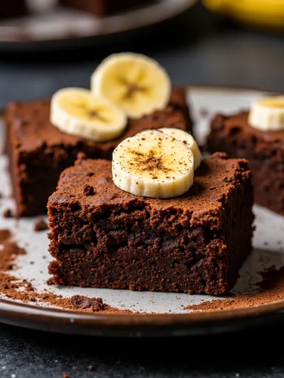 Banana Bread Brownies Recipe - ready to serve