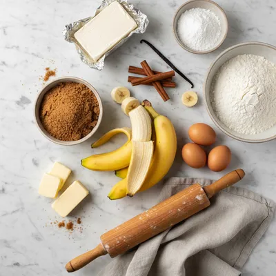 Banana Bread Cinnamon Rolls with Cream Cheese Frosting - cooking process
