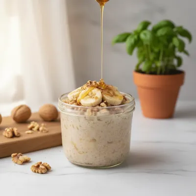 Banana Bread Overnight Oats