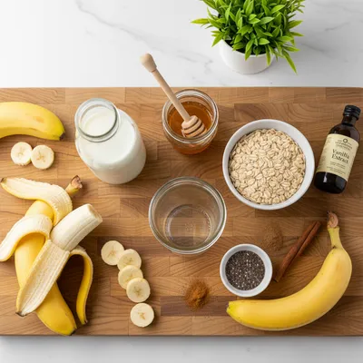 Banana Cream Pie Overnight Oats Recipe - ready to serve