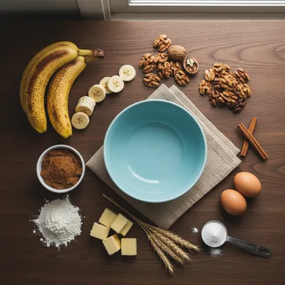 the-coziest-banana-nut-muffins - ingredients preparation