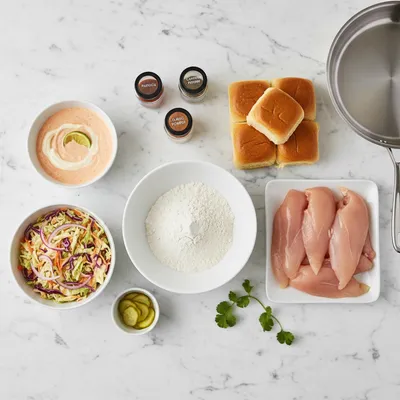 Bang Bang Chicken Sliders – Easy Snack Recipe - cooking process