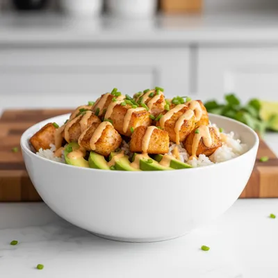 Bang Bang Salmon Bites Bowl